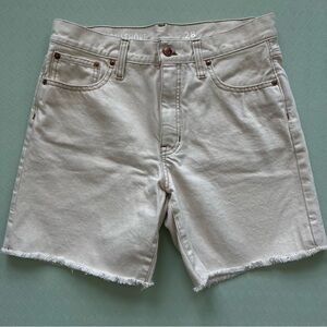 J. Crew Cream Jean Shorts